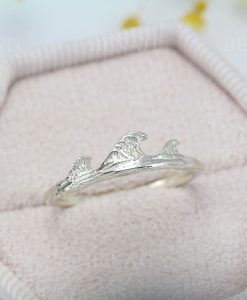Silver Wave Ring, Swell Ring - Image 4