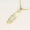 14k Surfboard Pendant With Waves, Surfer Necklace In Silver