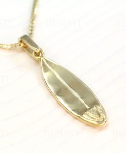 14k Surfboard Necklace