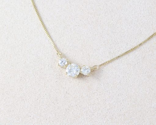 Classic Solitaire Diamond Necklace on Thin Chain Yellow Gold| Style 1021-Y  | PIERRE Jewellery - order now in India