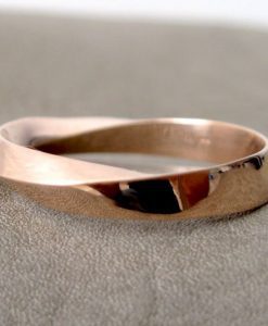 Wedding Ring, 4.5mm Mobius Wedding Band - Image 11