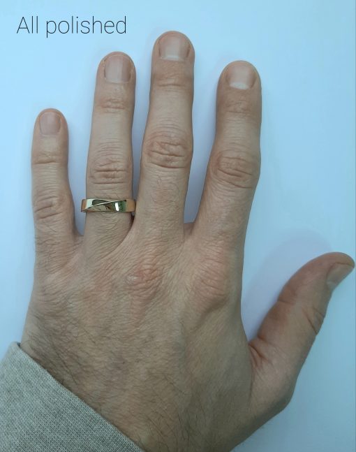 5mm mobius wedding ring for man