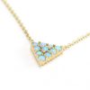 Delicate 14k solid gold opal neckless, Opal charm