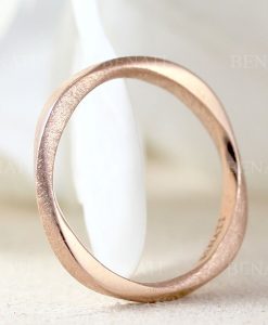 Gold Wedding Band Set, His And Hers Wedding Rings Set - Image 5