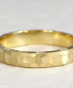 Gold Wedding Band Set, His And Hers Wedding Rings Set - Image 5