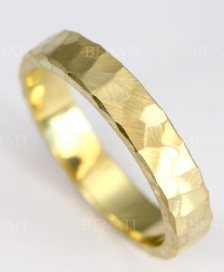 Gold Wedding Band Set, His And Hers Wedding Rings Set - Image 7