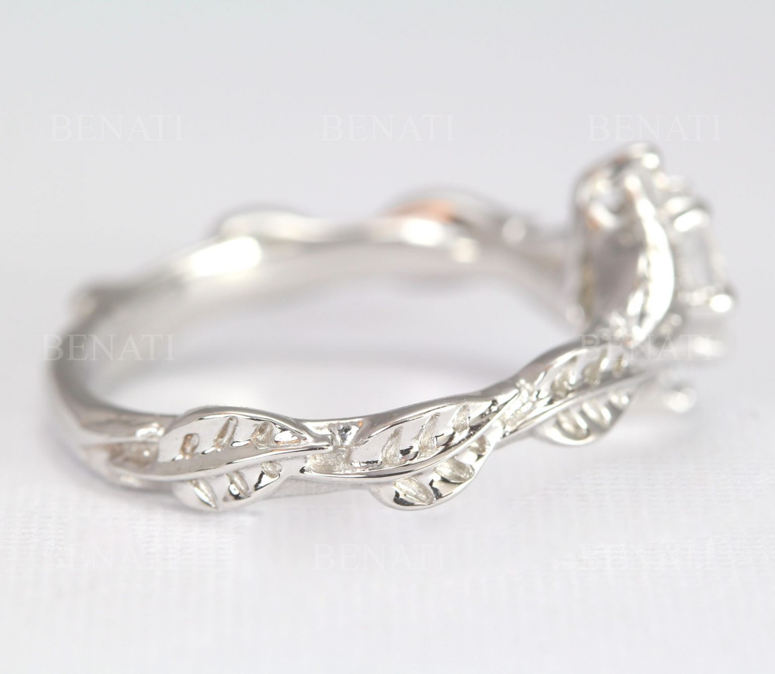 Moonstone Engagement Ring, Rose Gold Engagement Ring | Benati