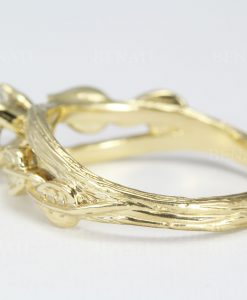 Twig Moonstone Engagement Ring, Moonstone Engagement Ring - Image 7