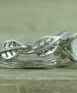 Twig Moonstone Engagement Ring, Moonstone Engagement Ring - Image 9