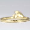Diamond Wave Ring, 14k Gold Wave Ring