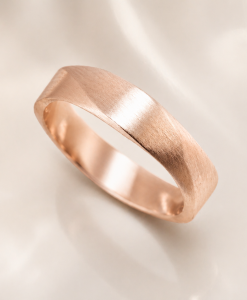 Mobius Men's Matte Wedding Band, 6mm Wedding Ring For Man - Image 2