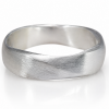 Mobius Men’s Matte Wedding Band, 6mm Wedding Ring For Man