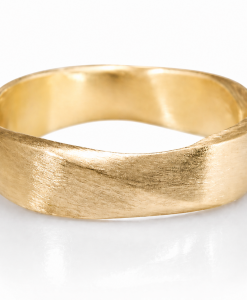 Mobius Men's Matte Wedding Band, 6mm Wedding Ring For Man - Image 3
