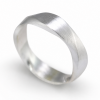 Mobius Men’s Matte Wedding Band, 6mm Wedding Ring For Man