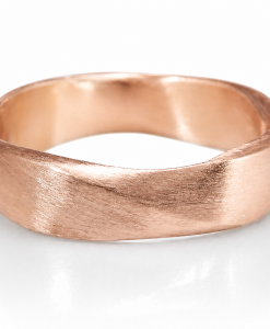 Mens Mobius Wedding Band 14k Gold Infinity Ring, Matte Finish (7).png