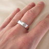 Mobius Men’s Matte Wedding Band, 6mm Wedding Ring For Man