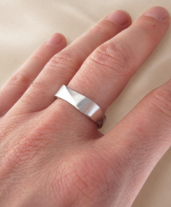 Mobius Men's Matte Wedding Band, 6mm Wedding Ring For Man - Image 5