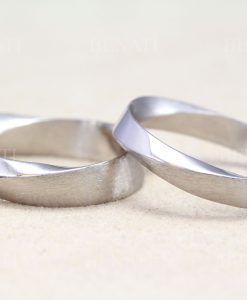 His and hers wedding rings set, Wedding rings set mobius - Image 10