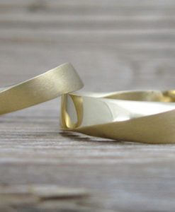 His and hers wedding rings set, Wedding rings set mobius - Image 11