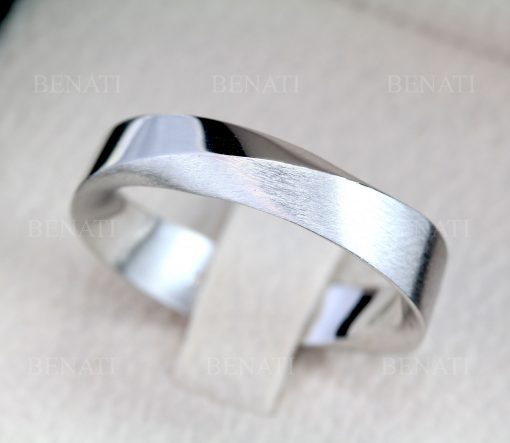 Verragio Platinum 5mm Grooved Edge Wedding Band Ring Size 6.25 - 8.1 g