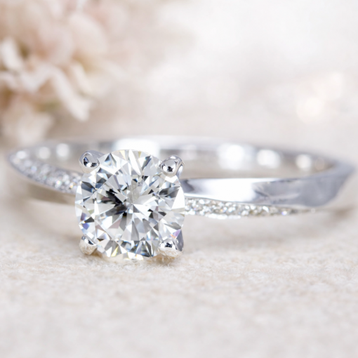 Mobius Diamond Engagement Ring, 0.80 CT Diamond Engagement Ring