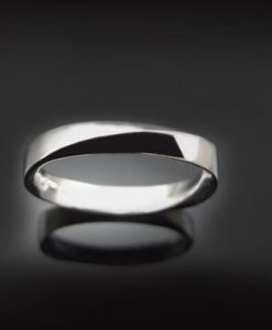 Mobius Ring 18k 14k Gold Wedding Ring, 4mm Wide Mobius Wedding Band - Image 6