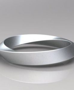 Mobius Ring 18k 14k Gold Wedding Ring, 4mm Wide Mobius Wedding Band - Image 7