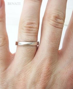 Mobius Ring 18k 14k Gold Wedding Ring, 4mm Wide Mobius Wedding Band - Image 8