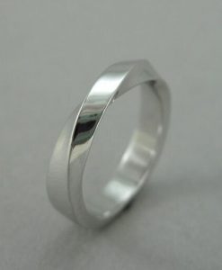 Mobius Wedding Band, 4mm Mobius Wedding Ring - Image 7