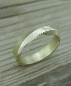 18k Mobius Wedding Ring, 4mm Mobius Wedding Band - Image 5