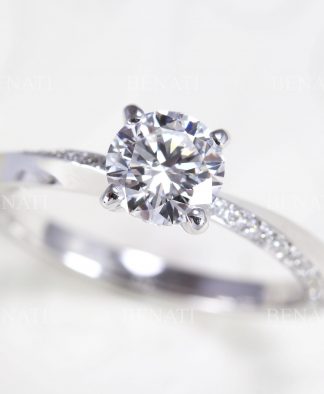 Mobius diamond ring, Lab 0.80 Diamond engagement ring