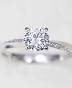 Mobius Diamond Engagement Ring, 0.80 CT Diamond Engagement Ring - Image 3