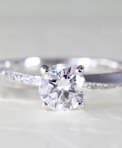 Mobius Diamond Engagement Ring, 0.80 CT Diamond Engagement Ring - Image 6