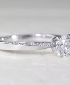Mobius Diamond Engagement Ring, 0.80 CT Diamond Engagement Ring - Image 7