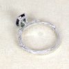 Alexandrite Leaf Engagement Ring, 14k Nature Inspired Oval Vintage Ring