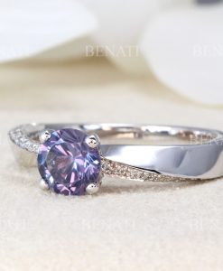 Mobius Engagement Ring, Mobius Diamond Engagement Ring - Image 2