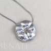 Big Flower Necklace, Sterling Silver Flower Pendant