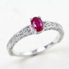 Ruby vintage ring, Antique engagement ring