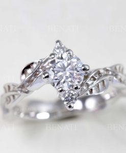 Leaf Engagement Rings