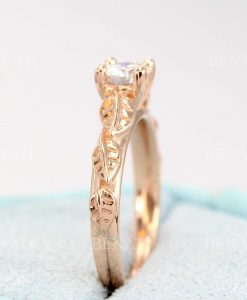 Moissanite Engagement Ring, Moissanite Ring - Image 6