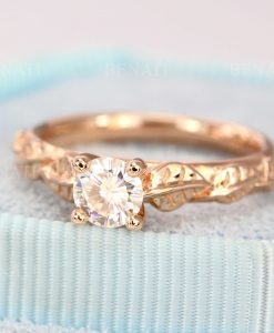 Moissanite Engagement Ring, Moissanite Ring - Image 9