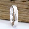 Mobius Wedding Band With Scratched Texture, 4.5mm Mobius Inspired Wedding Ring