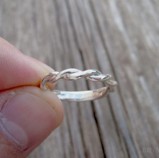 Infinity Platinum Ring with Diamonds for Women JL PT 460 – Jewelove.US