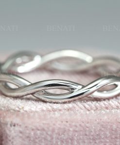 Infinity Wedding Ring, Wedding Infinity Ring - Image 4