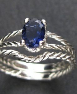 Matching wedding ring for oval engagement ring, Braided rope wedding Ring - Image 2