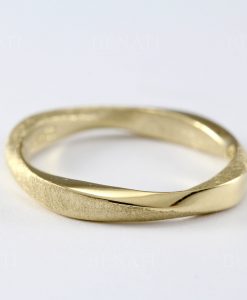 Mobius Wedding Band, Rose Gold Mobius Ring