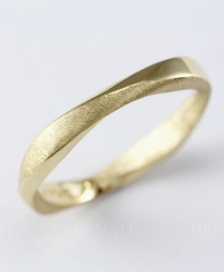 2.7mm Mobius Wedding Band, 14k White Gold Ring - Image 11