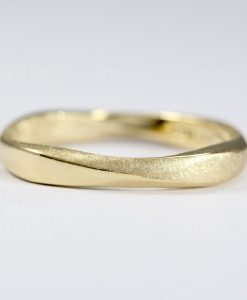 2.7mm Mobius Wedding Band, 14k White Gold Ring - Image 12
