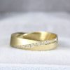 Mobius Wedding Band Set, His And Hers Wedding Rings Set