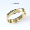 Mobius diamond ring, 5 mm diamond mobius ring